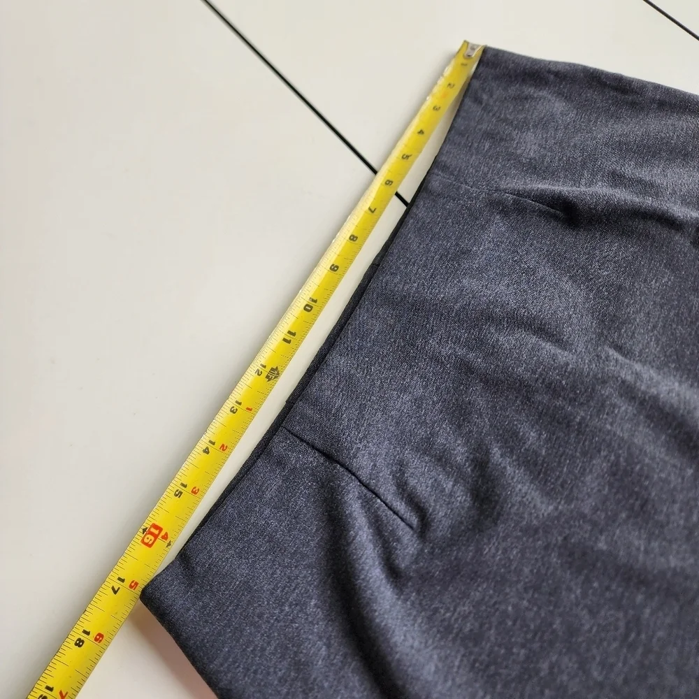 J.Jill Charcoal Gray Womens Pull On Stretch Ponte Pencil Skirt Jersey Petite MP